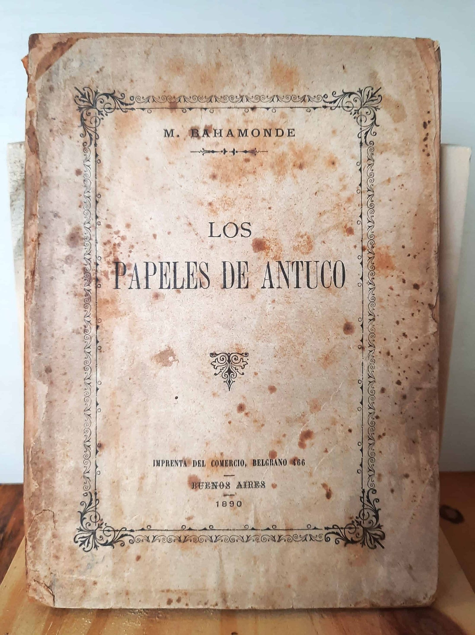 Portada de Los papeles de antuco